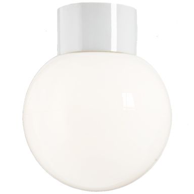 Ifö Electric Classic Glob 180 Takarmatur IP54, rett, E27, opal