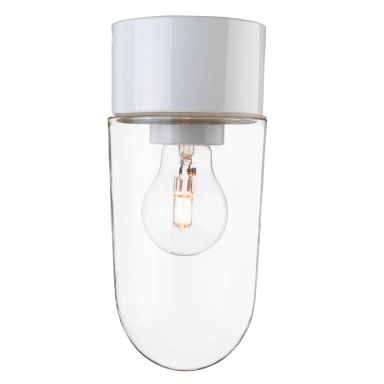 Ifö Electric 6043-510-10/6135-2 Takarmatur IP54, rak, E27, klar