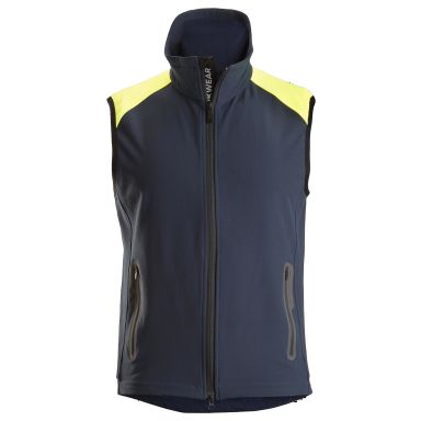 Snickers 8029 Väst marin/neongul