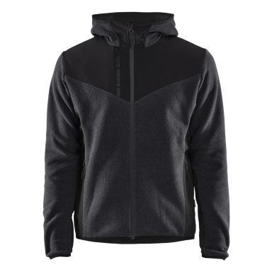 Blåkläder 594025369799L Jakke strikket, med softshell, antrasittgrå/svart
