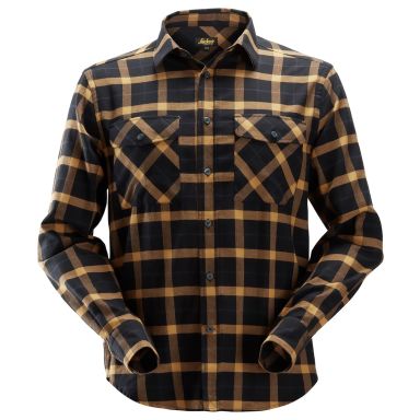 Snickers 8516 AllroundWork Flanellskjorta svart/brun