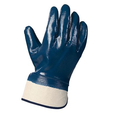 Top Swede N-1004 Arbeidshansker nitril, heldyppet, krage