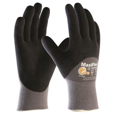 Maxiflex Ultimate 34-875 Asennuskäsine harmaa/musta, puolipinnoitettu