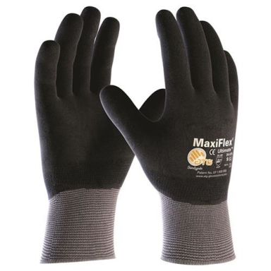 Maxiflex Ultimate 34-876 Asennuskäsine harmaa/musta, täysin pinnoitettu