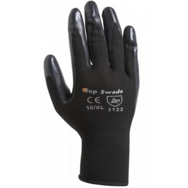 Top Swede N-120BLK Asennuskäsine musta, nitriili
