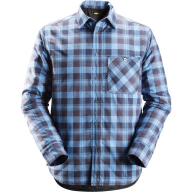 Snickers 8501 RuffWork Flanell skjorte foret, marine / blå