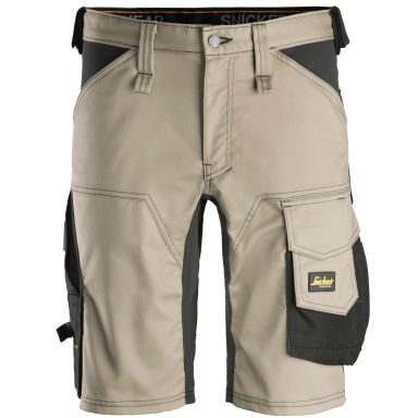 Snickers 6143 AllroundWork Shorts khaki / svart