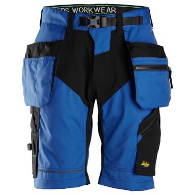 Snickers 6904 FlexiWork Shorts klarblå / svart