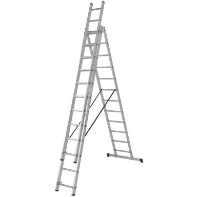 Skeppshultstegen 203-6 Kombistege 3-delad, aluminium