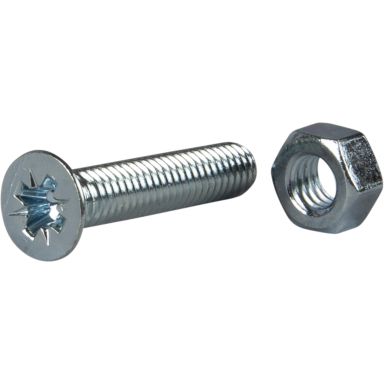ESSVE 530062 Maskinskruv med mutter MFX, försänkt, FZB