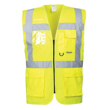 Portwest Berlin Executive Vest Hi-Vis gul