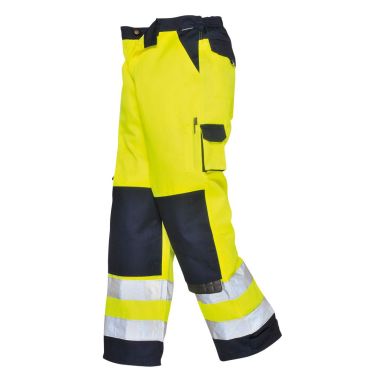 Portwest Lyon Bukse Hi-Vis gul/marineblå