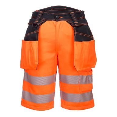 Portwest PW3 Arbetsshorts Hi-Vis orange