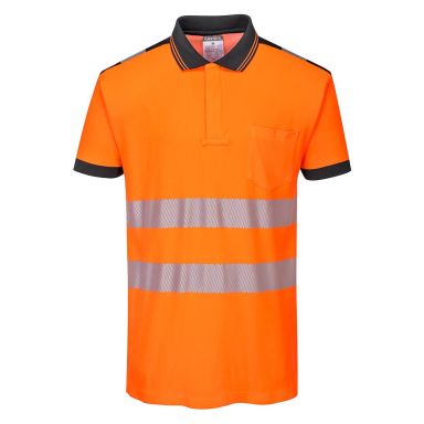 Portwest PW3 Pikéskjorte Hi-Vis oransje