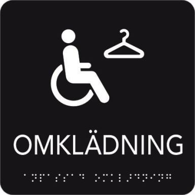 UniGraphics 6705368 Skylt omklädning, taktil, 150 x 150 mm