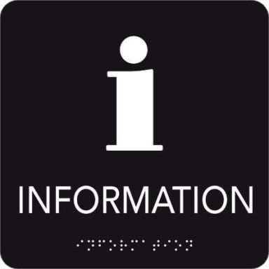 UniGraphics 6705384 Skylt information, taktil, 150 x 150 mm