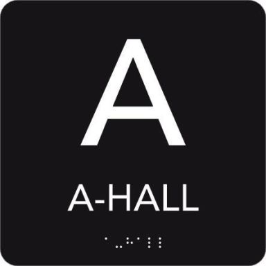 UniGraphics 6705392 Skylt A-hall, taktil, 150 x 150 mm