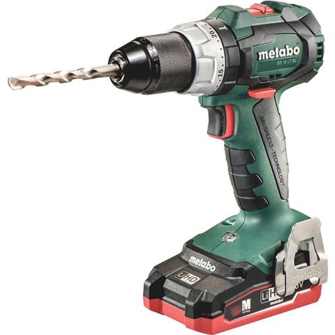 1110061 Metabo BS 18 LT BL Borrskruvdragare med 3,1Ah batterier och laddare