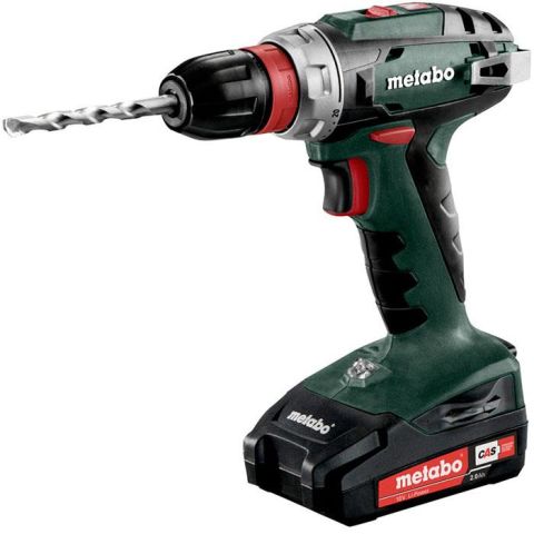 1110900 Metabo BS 18 QUICK Borrskruvdragare med batterier, laddare och väska
