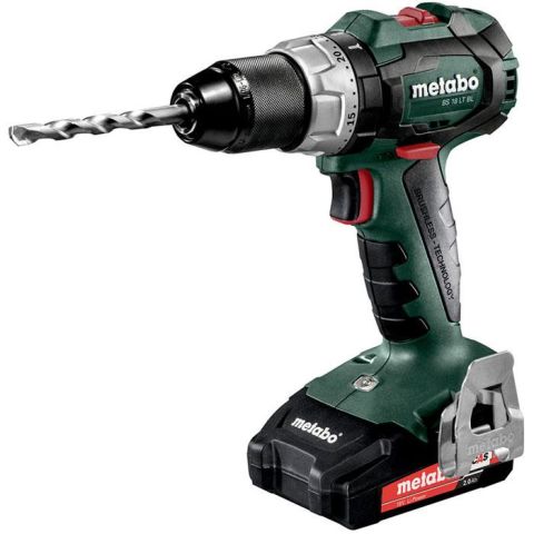 1110907 Metabo BS 18 LT BL Borrskruvdragare med 2,0Ah batterier och laddare