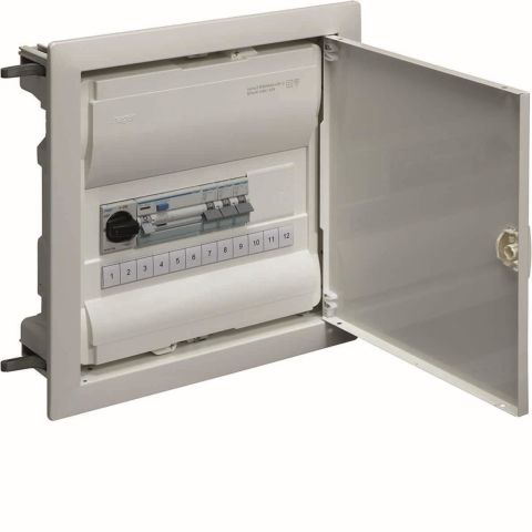 Coffret électrique Hager Volta UPV 12 Modules - Installation Encastrée IP30 - Pour Maison Et Appart