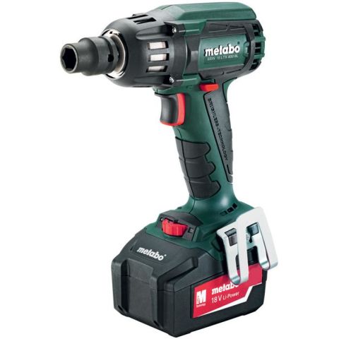 1110044 Metabo SSW 18 LTX 400 BL Mutterdragare med 5,2Ah batterier och laddare