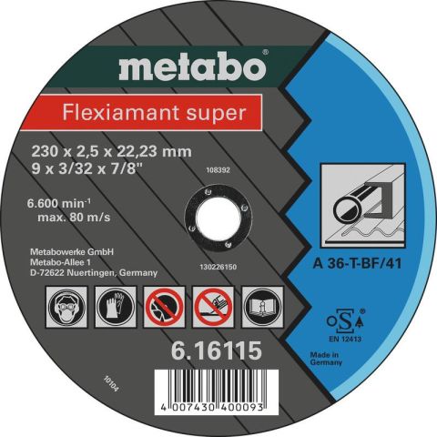 1110084 Metabo 616107000 Kapskiva