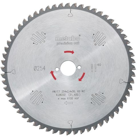 1110179 Metabo 628222000 Sågklinga