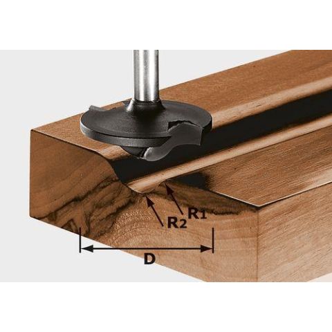 1120722 Festool HW S8 D42/13/R6+12 Profilfräs 8mm spindel