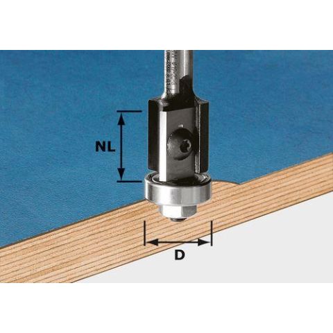 1120694 Festool HW S8 D19/20WM Z2 Kantfräs med vändskär, 8mm skaft
