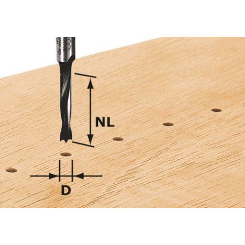 1120678 Festool HW D3/16 Tappfräs 8mm spindel