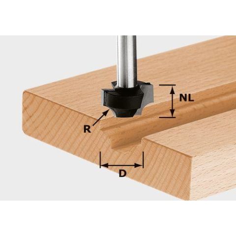 1120637 Festool HW S8 D23/R6 Kvartsstavsfräs 8mm spindel