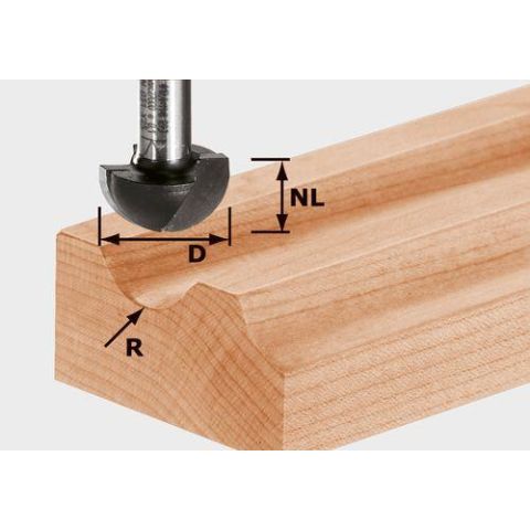 1120619 Festool HW S8 R6,35 Hålkälsfräs 8mm spindel