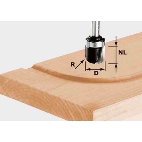 1120617 Festool HW S8 R6,4 KL Hålkälsfräs 8mm spindel