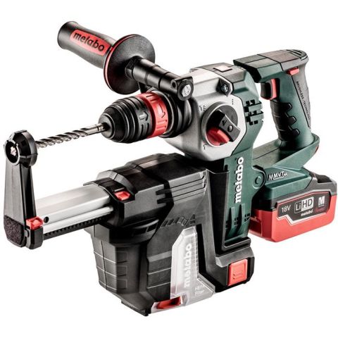 1110194 Metabo KHA 18 LTX BL 24 Quick Set ISA Kombihammare med utsug, 5,5Ah batterier och laddare