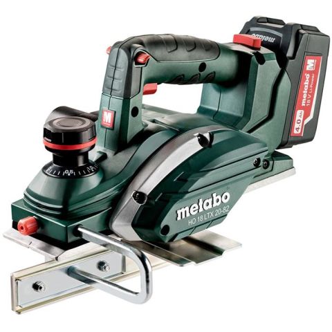 1110216 Metabo HO 18 LTX 20-82 Hyvel med 4,0Ah batterier och laddare