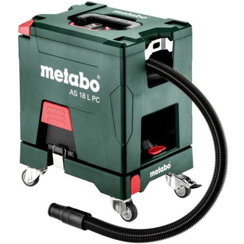 1110355 Metabo Set AS 18 L PC Dammsugare utan batteri och laddare, med rullbräda