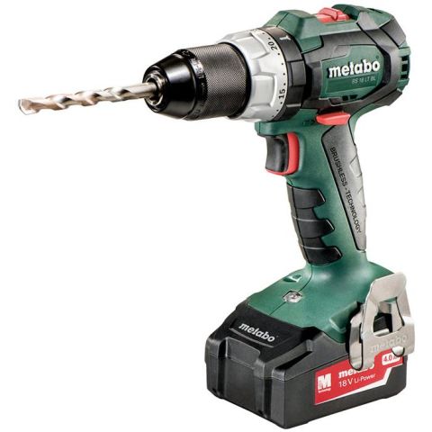 1110372 Metabo BS 18 LT BL Borrskruvdragare med 2,4Ah batterier och laddare