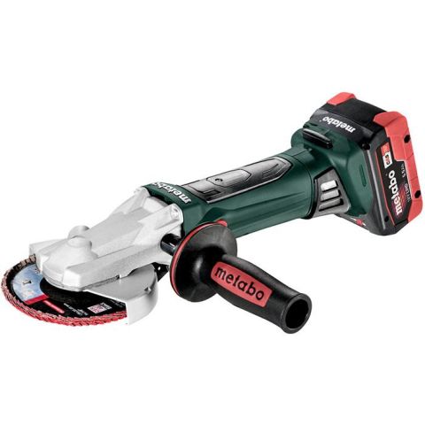 1110551 Metabo WF 18 LTX 125 Quick Vinkelslip med 5,5Ah batterier och laddare