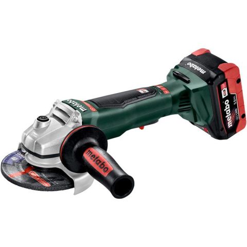 1110557 Metabo WPB 18 LTX BL 125 Quick Vinkelslip med 5,5Ah batterier och laddare