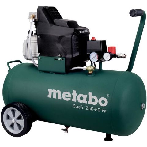 1110722 Metabo Basic 250-50 W Kompressor påfyllnadskapacitet 110 l/min, 50 liter