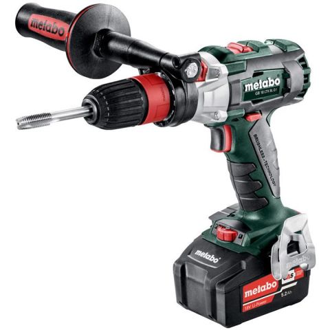 1110794 Metabo GB 18 LTX BL Q I Borrskruvdragare med 5,2Ah batterier och ASC 55-laddare