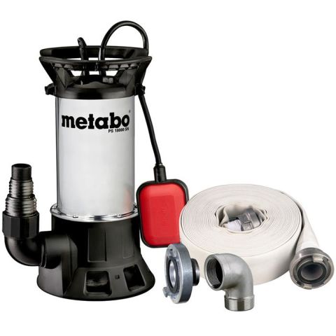 1110924 Metabo PS 18000SN Smutsvattenpump med slang och koppling