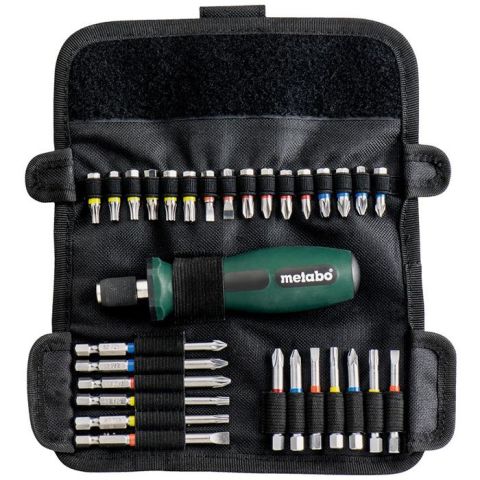 1110983 Metabo 626726000 Bitssats 30 delar, med handtag och väska