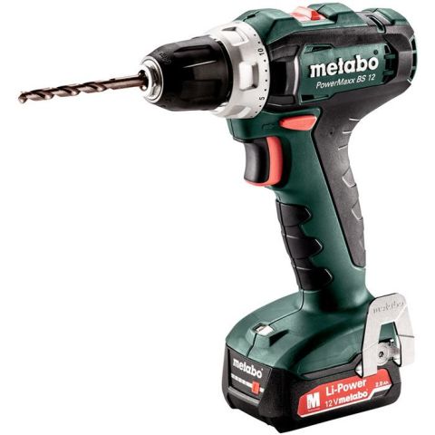 1110991 Metabo PowerMaxx BS 12 Borrskruvdragare med batteri och laddare