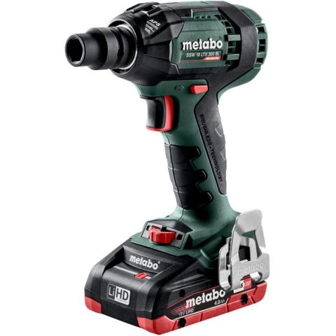 1110997 Metabo SSW 18 LTX 300 BL Mutterdragare med 2 st 4,0 Ah batterier och laddare