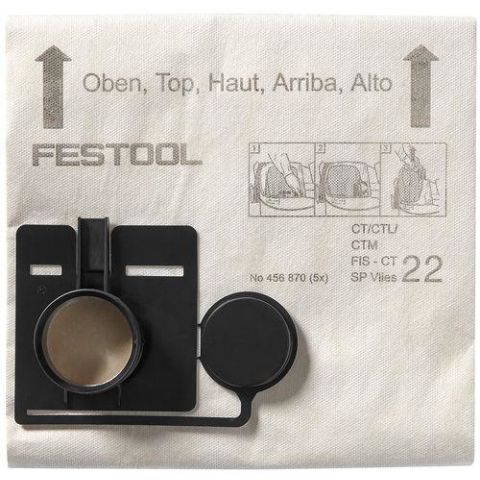 1120304 Festool FIS-CT 44 SP VLIES Filtersäck 5-pack