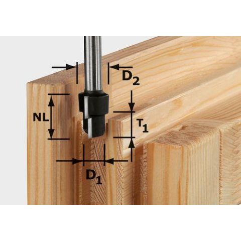 1120909 Festool HW D20,3/12,3/6 S12 Stegfräs 12mm spindel