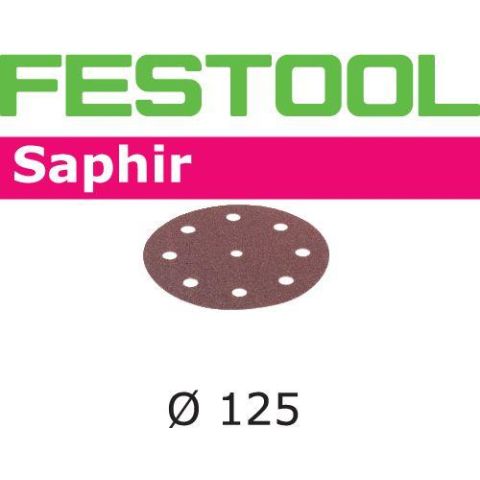 1121038 Festool STF SA Slippapper 125mm, 8-hålat, 25-pack P50