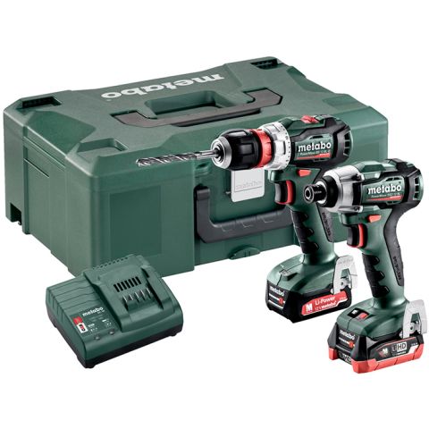1111032 Metabo BS 12 BL Q + SSD 12 BL Verktygspaket Powermaxx